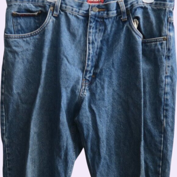 Chaps Denim True American Brand men's jeans in blue size 38X30. - Picture 8 of 9